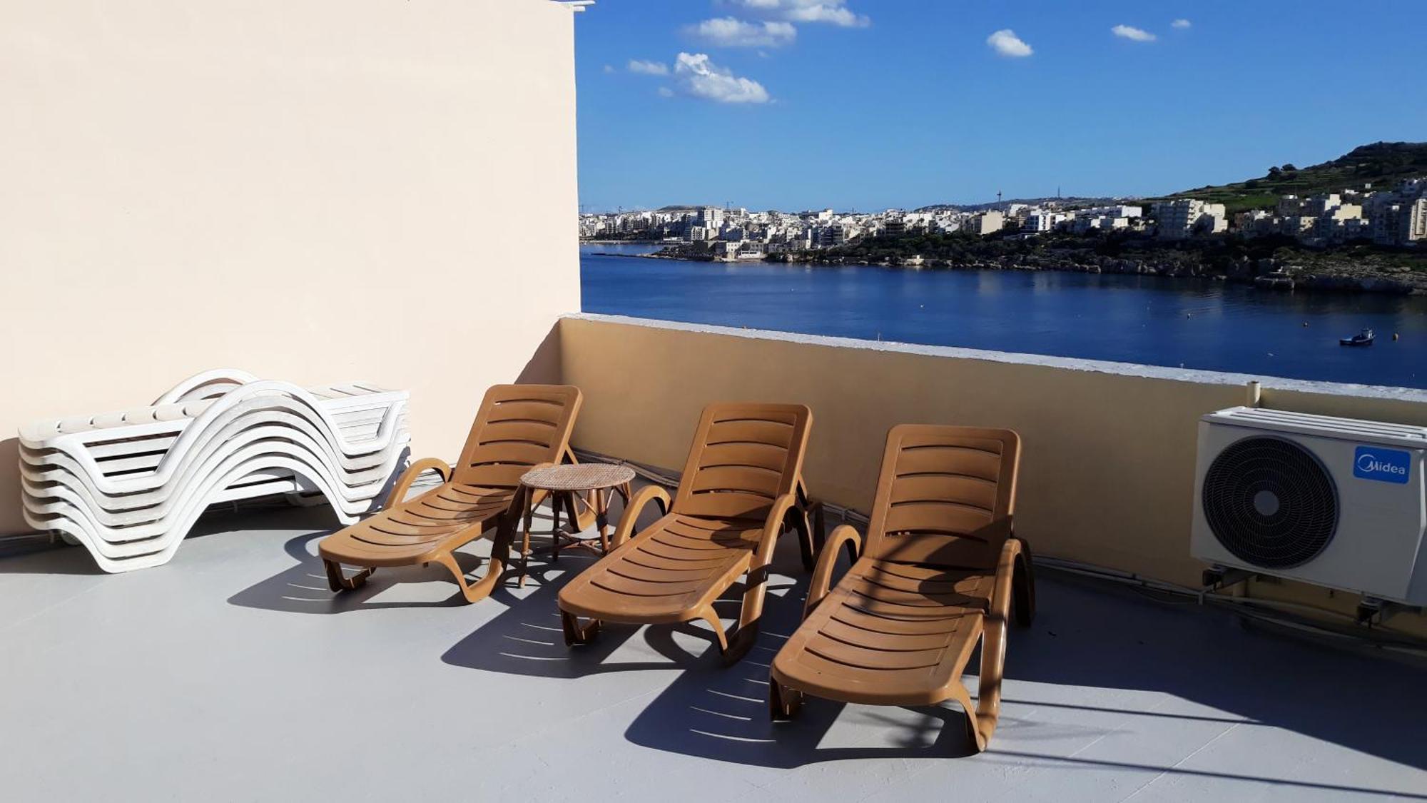 Bayview 2 Bedroom Seaview Apartment With Large Terrace With Panoramic Views - By Getawaysmalta St. Paul's Bay Exterior photo