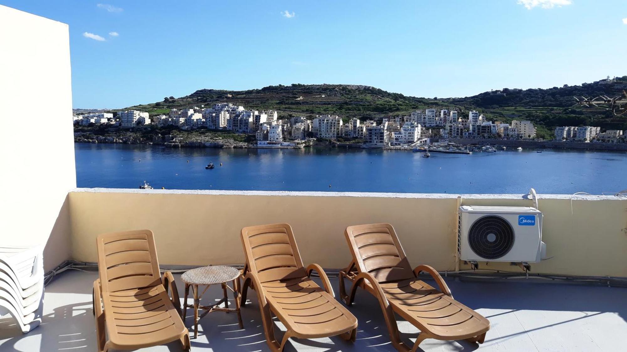 Bayview 2 Bedroom Seaview Apartment With Large Terrace With Panoramic Views - By Getawaysmalta St. Paul's Bay Exterior photo