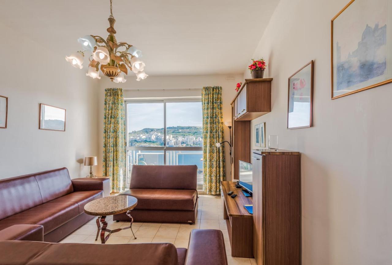 Bayview 2 Bedroom Seaview Apartment With Large Terrace With Panoramic Views - By Getawaysmalta St. Paul's Bay Exterior photo