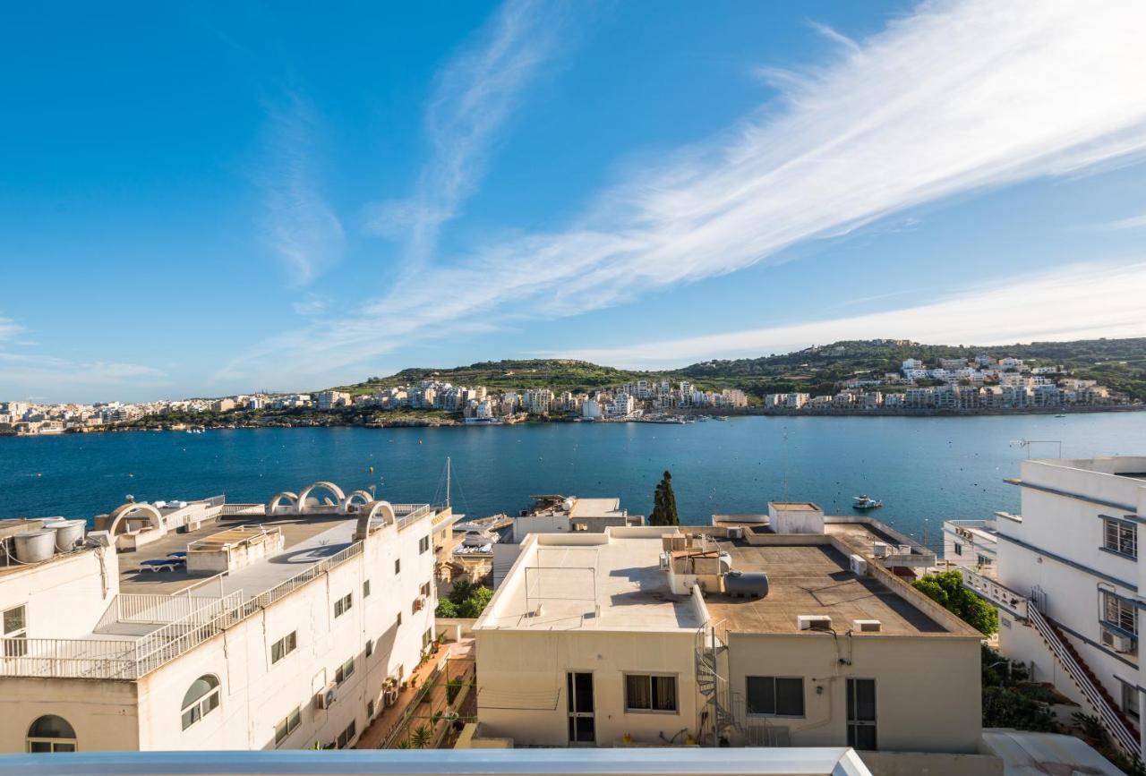 Bayview 2 Bedroom Seaview Apartment With Large Terrace With Panoramic Views - By Getawaysmalta St. Paul's Bay Exterior photo