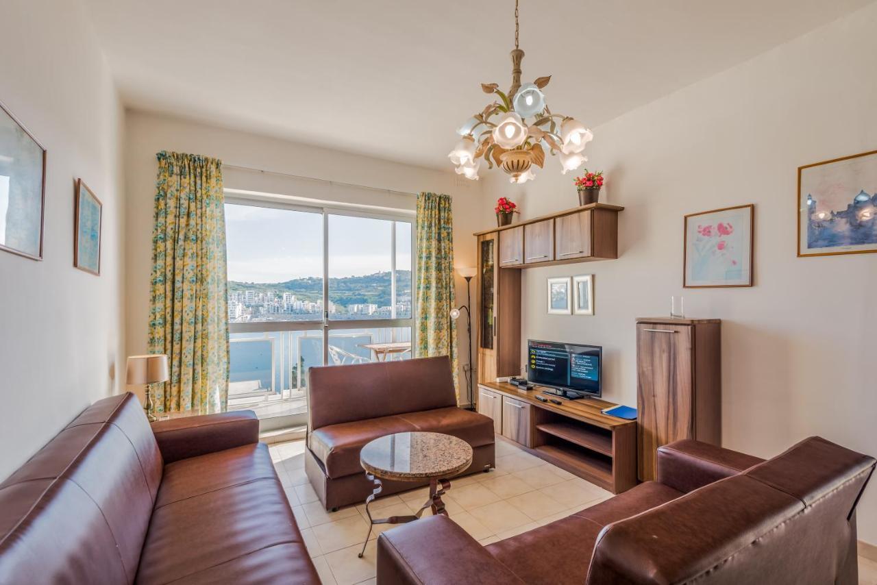 Bayview 2 Bedroom Seaview Apartment With Large Terrace With Panoramic Views - By Getawaysmalta St. Paul's Bay Exterior photo
